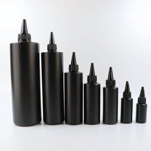Bouteilles en plastique HDPE mates noires vides de 250 ml, bon marché, pour <span class=keywords><strong>liquide</strong></span> à ongles, monomère, vernis à ongles, bouteille en plastique HDPE - Product Image 3