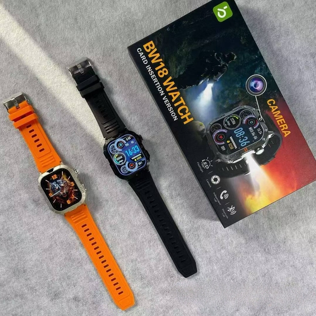 2026 New BW18 SmartWatch with Sim Card LED Flashlight Smart Watch Long Battery Life and Camera Function PK BW16 BW8 BW11