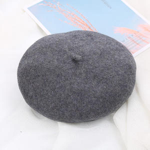 Bérets rétro pour femmes en 13 couleurs - Chapeau tricoté en laine cachemire de haute qualité, uni, décontracté, pour l'extérieur, toutes saisons <span class=keywords><strong>EKTORP</strong></span> - Product Image 6