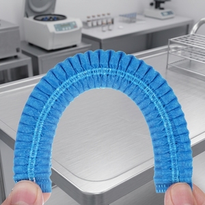 Meilleures ventes : Bonnet <span class=keywords><strong>jetable</strong></span> à rayures, élastique, en non-tissé, pour le personnel de cuisine - Product Image 6