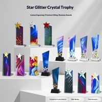 Trophée Médaille Haut de Gamme en Cristal Starlight de Chine, Gravure Créative, pour Compétition, Honneur, Souvenir de Remise de Diplôme, Entreprise