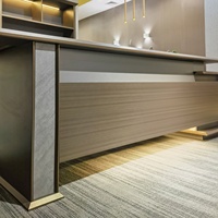 Mobilier de bureau en bois de style unique Bureau de direction de haute qualité au design moderne Table de travail pour le patron