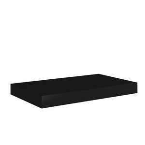 Étagère murale flottante noire 15,7x9,1x1,5 pouces en MDF, étagère de présentation pour salon, design minimaliste - Product Image 1