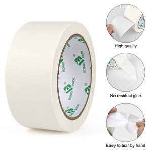 Nhà Máy Giá Trắng masking <span class=keywords><strong>tape</strong></span> dễ dàng để xé tùy chỉnh 140mic masking <span class=keywords><strong>tape</strong></span> CuộN - Product Image 2