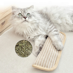 Jouet écologique pour animaux de compagnie : Coussin à chatouiller en sisal naturel et <span class=keywords><strong>herbe</strong></span> à <span class=keywords><strong>chat</strong></span>, résistant aux morsures, griffoir pour chats, jouets d'enrichissement pour chats, vente en gros, lot en vrac, 100% naturel - Product Image 1