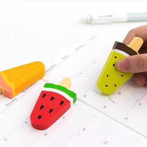 Nouvel Arrivage – Gommes Adorables en Forme de Fruits Glacés, Gommes Carrées pour Enfants, Idéales pour Fêtes d'Anniversaire, Récompenses Scolaires et Kits de Papeterie - Product Image 2