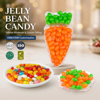 Bonbons créatifs en forme de carotte, saveurs de fruits assorties, bonbons fantaisie, cadeaux de fête de Pâques, personnalisables, vente en gros