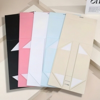 Nouvelle boîte pliante magnétique en papier avec grand logo personnalisé, emballage de luxe, boîte cadeau rigide en carton pliable