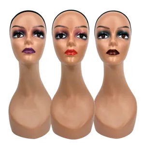 European beauty scarf hat display props mannequin wig head realistic mannequin head