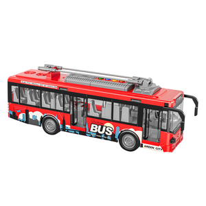 Model Plastic Friction Powered Car Door Opening <strong>Red</strong> Double Decker <strong>Bus</strong> <strong>Toy</strong> - Product Image 1