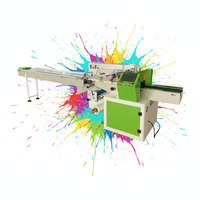 Machine d'emballage pour serviettes hygiéniques et couches pour bébés avec fonction de remplissage pour l'emballage en sachet/film, matériaux plastiques et papier