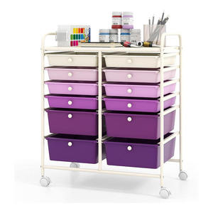 Chariot de rangement de cuisine multi-niveaux avec roulettes, chariot utilitaire pour la maison, la cuisine et la salle de bain, étagère de rangement robuste à roulettes - Product Image 1