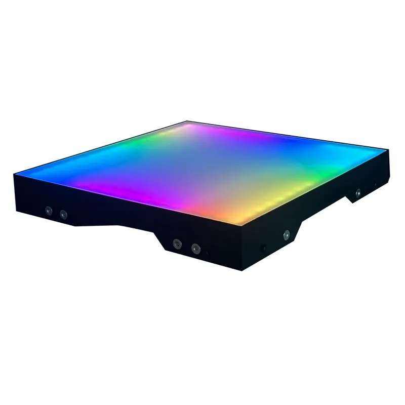 بلاط أرضيات محمول ثلاثي الأبعاد شائع LED ، لوح مضيء RGB 3in1 ، أرضية رقص بمرآة ليد
