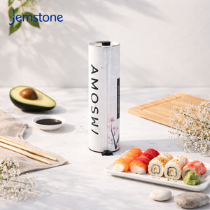 Cilindro de Papel de Lujo con Diseño Personalizado para Empacar Rollos de Sushi, Tubo de Cartón Rígido Redondo de Grado Alimenticio para Empacar Sushi - Product Image 4