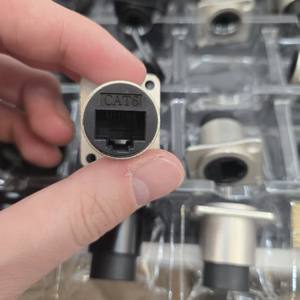 Módulo Circular Tipo D, Interfaz de Red RJ45 Hembra, USB TIPO-C, CAT6, Módulo de Fibra Óptica <span class=keywords><strong>LCSC</strong></span> de Doble Paso de Datos - Product Image 5