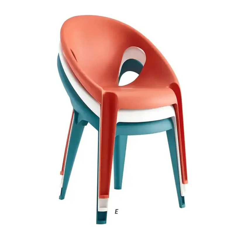 Grosir murah kursi PP susun Modern restoran ruang makan kursi plastik