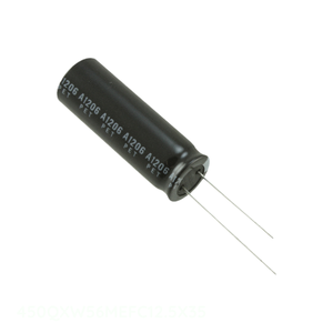 ตัวเก็บประจุแบบรูผ่านรูสำหรับ450QXW56MEFC12.5X35 56 uF 20% 450V ตัวเก็บประจุแบบเรเดียล th 56 uF - Product Image 1