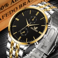 ORLANDO Montre Métal Homme Pas Chère Luxe Quartz Bracelet Design Simple Vente Flash