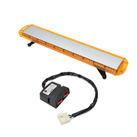 Barra de Luces Estroboscópicas Ámbar de Advertencia de Emergencia de 46 Pulgadas (117 cm) para Quitanieves, Señalización de Tráfico, Vehículos de Emergencia y Construcción