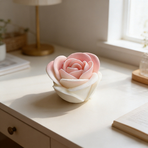 Molde de silicona para portavelas de tulipán, kit de manualidades de yeso para difusor de aromaterapia con aroma a tulipán, molde para hacer regalos florales - Product Image 4