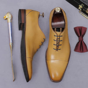 Zapatos formales de hombre personalizados al por mayor, zapatos de vestir de cuero italianos a la moda para boda, zapatos Oxford para hombre que aumentan la altura - Product Image 6