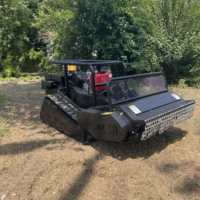 Tondeuse à gazon robotisée intelligente, tracteur chenillé industriel, machine à couper l'herbe à 4 temps