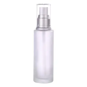 mattiertes glas behälter lieferant benutzerdefiniertes Logo 100 ml Aroma-Diffusor-Flasche leeres Glas Schilf-Diffusor-Sprühbehälter mit Deckeln