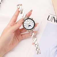 Bracelet compatible avec Huawei Watch GT5, nouvelle montre connectée Watch5 Pro, bracelet en métal tendance à motif vague pour femme
