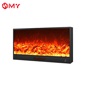 Chimenea Eléctrica Empotrable con Cuerpo Metálico, Llama LED de Simulación, para Proyectos de Hoteles y Apartamentos, Pedidos al por Mayor OEM - Product Image 1