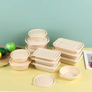 Conteneur alimentaire biodégradable en amidon de maïs, boîte à lunch <span class=keywords><strong>jetable</strong></span> en amidon de maïs, boîte alimentaire biodégradable en amidon de maïs - Product Image 4