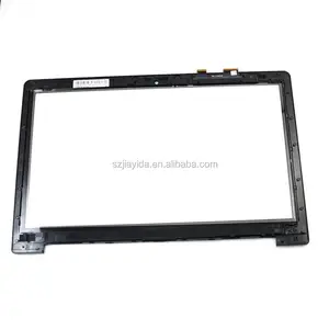 Original 15.6 "LCD Touch Screen Digitador Com moldura de substituição Para Asus VivoBook S500 S500C S500CA laptop TCP15F81 V1.0