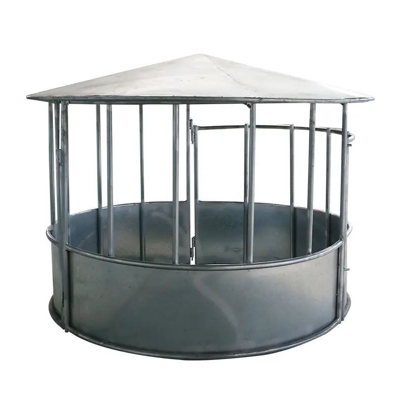 Vee Apparatuur Vee Schapenwerf Hooi Feeder Rond Baal Feeder Stalen Vee Feeder Voor Vee En Paarden Duurzaam