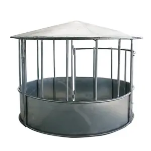 Livestock Equipment Cattle Sheep Yard Hay Feeder Round Bale Feeder Steel Cattle Feeder For Cattle And Horse Sustainable