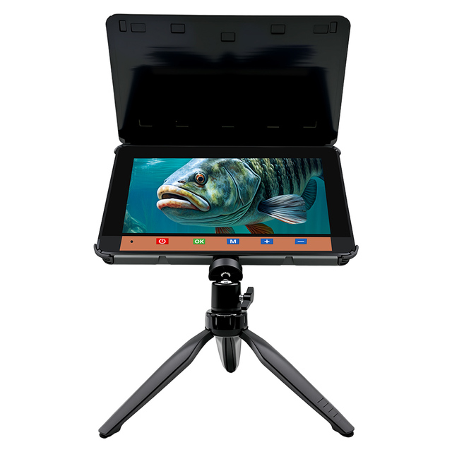 Deep Sea Saltwater Underwater Fishing Camera 8" 1080P HD LCD Display IP67 Waterproof 10000mAh Battery 5-8 Hours Video Recording