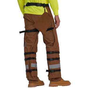 Pantalones de <span class=keywords><strong>motosierra</strong></span> protectores ajustables de 8 capas/ropa de seguridad Chap para trabajadores forestales y madereros - Product Image 2
