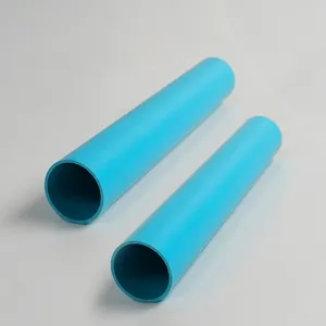 custom plastic extrusion profile blue conduit pipes pvc plastic pipe pvc pipe sch40 for children's toy tubes