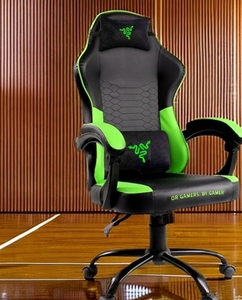 2025 <span class=keywords><strong>Razer</strong></span> PC <span class=keywords><strong>Silla</strong></span> para juegos Nuevo diseño Estilo ejecutivo Cuero con reposapiés reclinable giratorio de metal Oficina Internet Cafe Gamers - Product Image 2