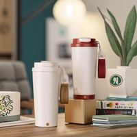 Gobelet Automatique à Agitation Automatique Rechargeable Électrique de Haute Qualité 400 ml, Bouteille Secoueur de Poudre de Protéine pour le Fitness, Mélangeur de Café