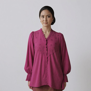 Borong Baju Kurung Moden Modeste Ironless Polyester Fiber Respirant Formelle Soirée Prêt Stock Harga Kilang Malaisie Mode - Product Image 1