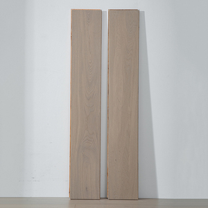Traditional RoHS Multilayer <b>Brushed</b> Grade AB E0 E1 Durable Click / T&G 15mm Distressed White Oak Wide Hardwood Flooring for Hall - Product Image 1