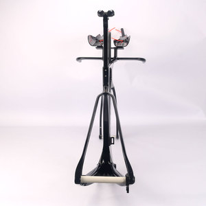 Cadre de triathlon en <span class=keywords><strong>carbone</strong></span> TT129 T47 BB UDH Hanger 700*28C pour vélo à transmission électronique avec restbar ARB02 Noir Mat/Brillant - Product Image 5