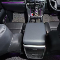 Boîte d'accoudoir de console centrale pour Toyota Alphard Vellfire séries 20 et 30 (2008-2015) avec chargeur USB, porte-gobelet et organisateur de rangement