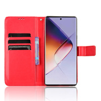 Pour Infinix Note 40 Pro 5G Premium Flexible PU Crazy Horse Pattern Wallet Pouch Flip Magnetic Card Slot TPU Leather Phone Case