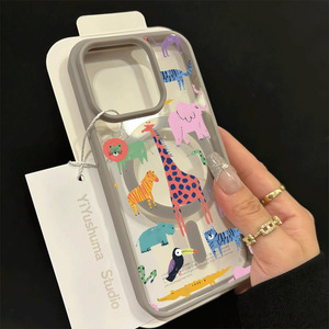 Custodia per cellulare trasparente antiurto in TPU stile Ins per 14/15/16 Pro Max - Product Image 3