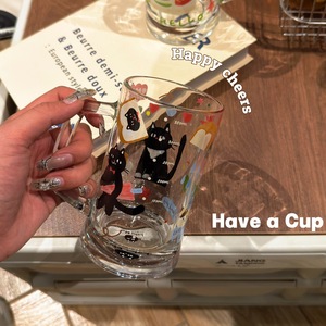 Lelyi Original tasse <span class=keywords><strong>à</strong></span> bière transparente de grande capacité <span class=keywords><strong>verre</strong></span> mignon pour usage domestique pour boire de la bière jus de fruits café glacé - Product Image 5