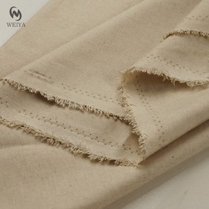 Respirant pas cher tissé chemise plante Texture couleur naturelle Triblend fil <span class=keywords><strong>pluie</strong></span> lin mélangé tissu pour robe à manches courtes - Product Image 5