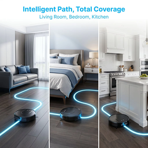 GV2G-SJ Robot Vacuum Cleaner Gyro Navigation 3500Pa Suction Self-Emptying Dock App & Voice Control Smart Vacuum <b>Mop</b> - Product Image 3