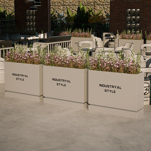 เฟอร์นิเจอร์กลางแจ้งทรงสี่เหลี่ยมสำหรับร้านกาแฟอุปกรณ์ปลูกต้นไม้ไม้ไผ่สำหรับโรงแรมโรงแรม - Product Image 2