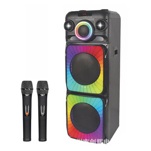 Ms-1218 Dual 12-Inch High Power Party <b>Speaker</b> With Battery Bluetooth Portable Outdoor Karaoke <b>Speaker</b> 3060W Rechargeable - Product Image 3