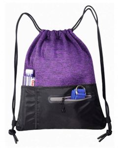 Sac à dos à cordon de serrage BSCI pour le sport, le fitness, le gym, et le rangement des chaussures - Product Image 1